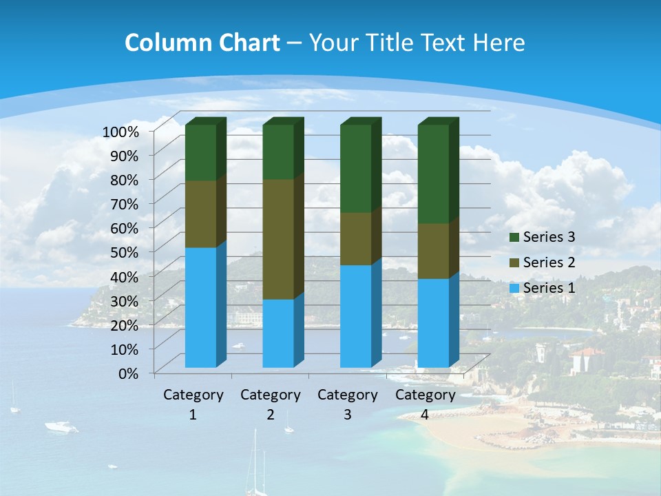 South Seafront Sightseeing PowerPoint Template