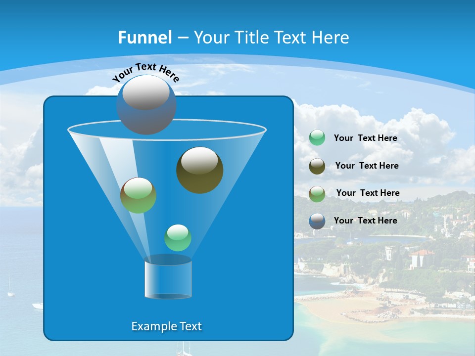 South Seafront Sightseeing PowerPoint Template