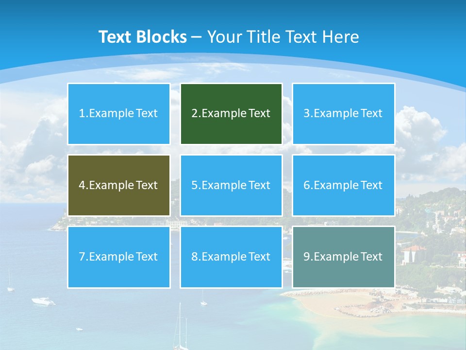 South Seafront Sightseeing PowerPoint Template