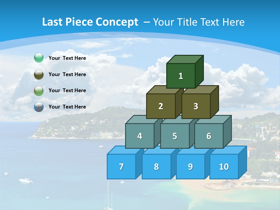 South Seafront Sightseeing PowerPoint Template