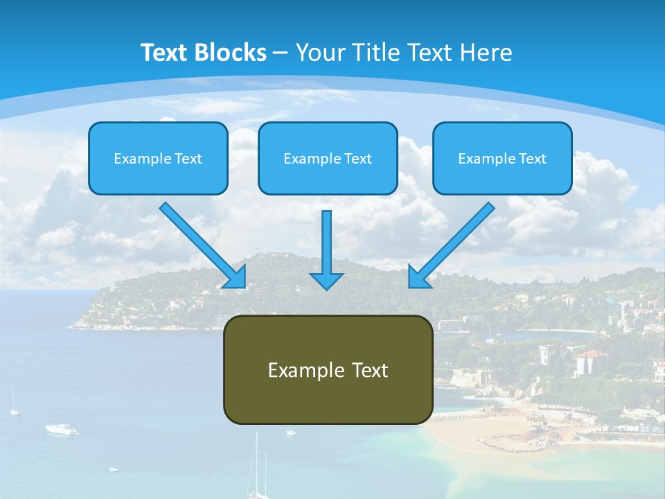 South Seafront Sightseeing PowerPoint Template