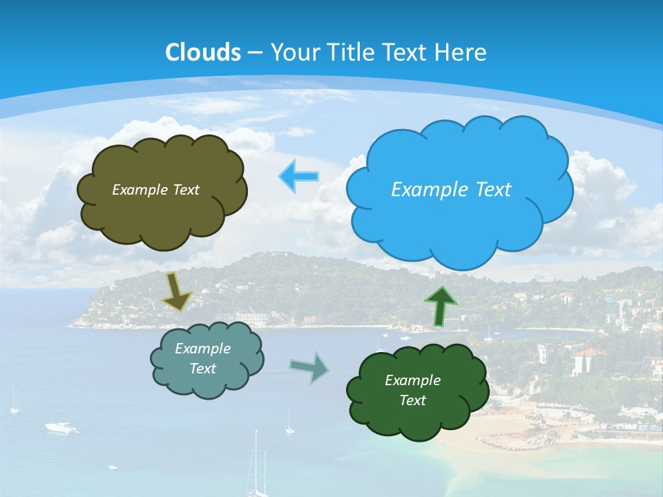 South Seafront Sightseeing PowerPoint Template