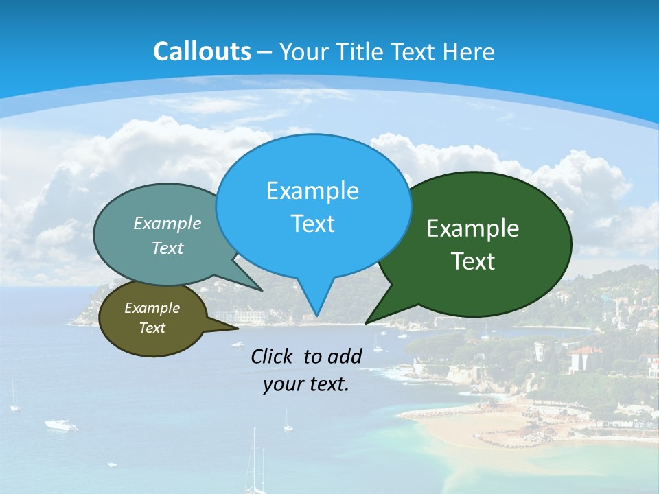 South Seafront Sightseeing PowerPoint Template