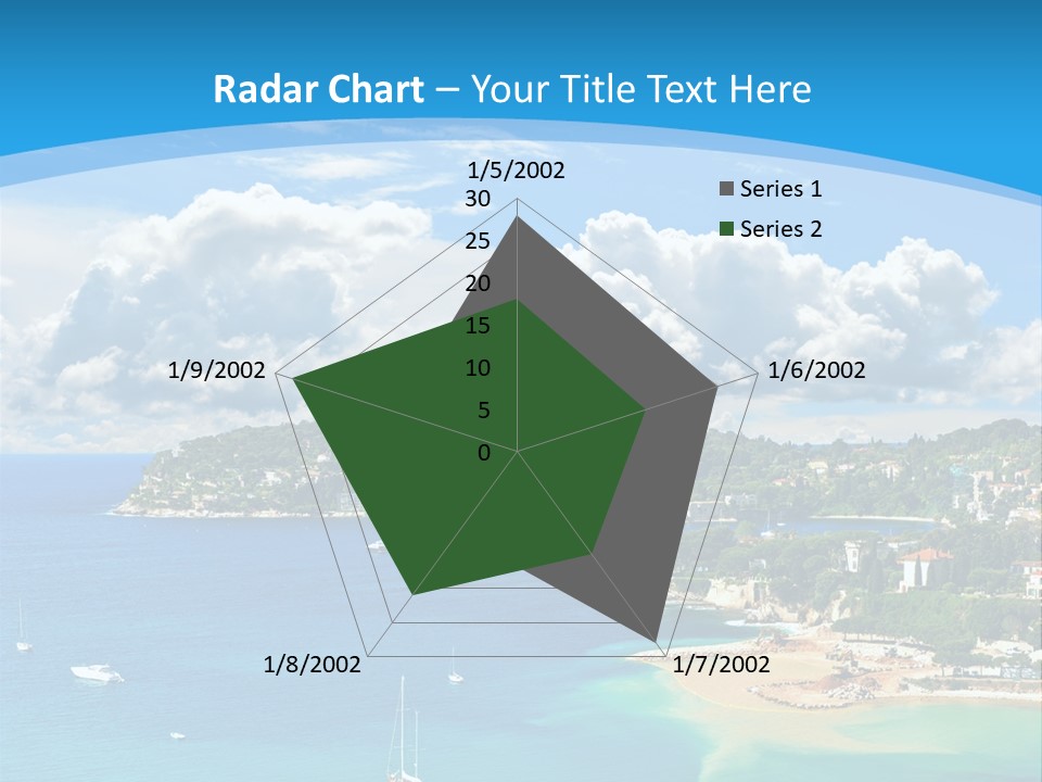 South Seafront Sightseeing PowerPoint Template