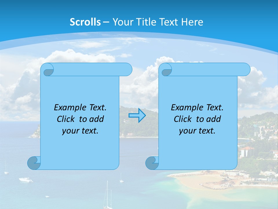 South Seafront Sightseeing PowerPoint Template