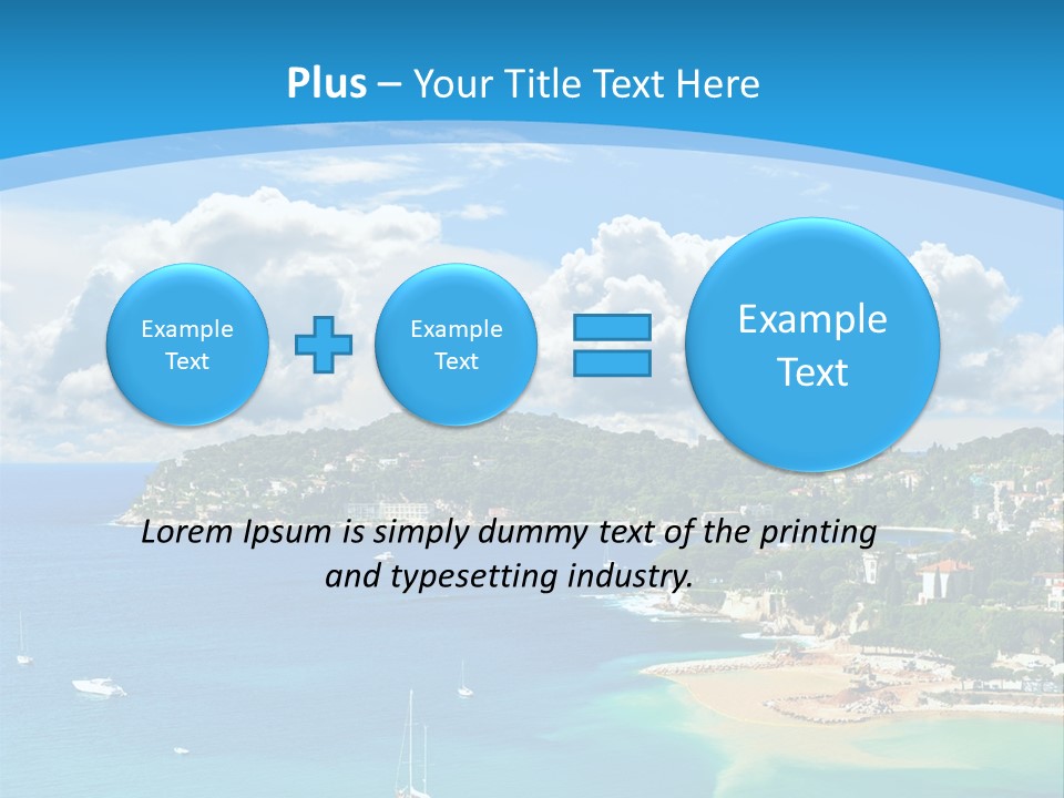 South Seafront Sightseeing PowerPoint Template