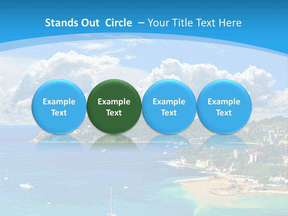 South Seafront Sightseeing PowerPoint Template
