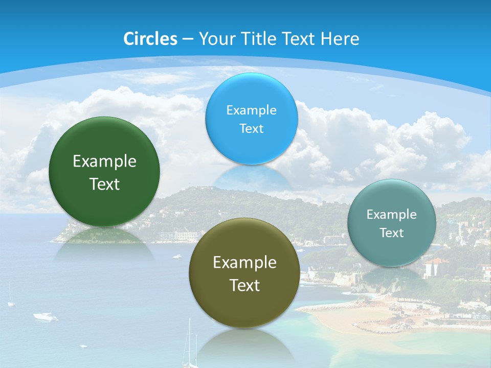 South Seafront Sightseeing PowerPoint Template