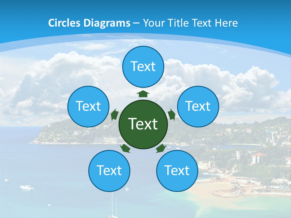 South Seafront Sightseeing PowerPoint Template