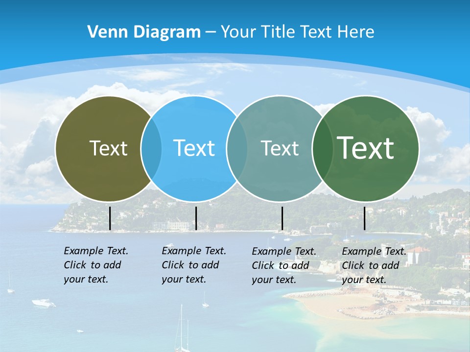South Seafront Sightseeing PowerPoint Template