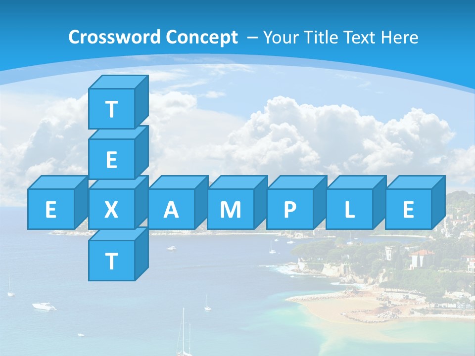 South Seafront Sightseeing PowerPoint Template