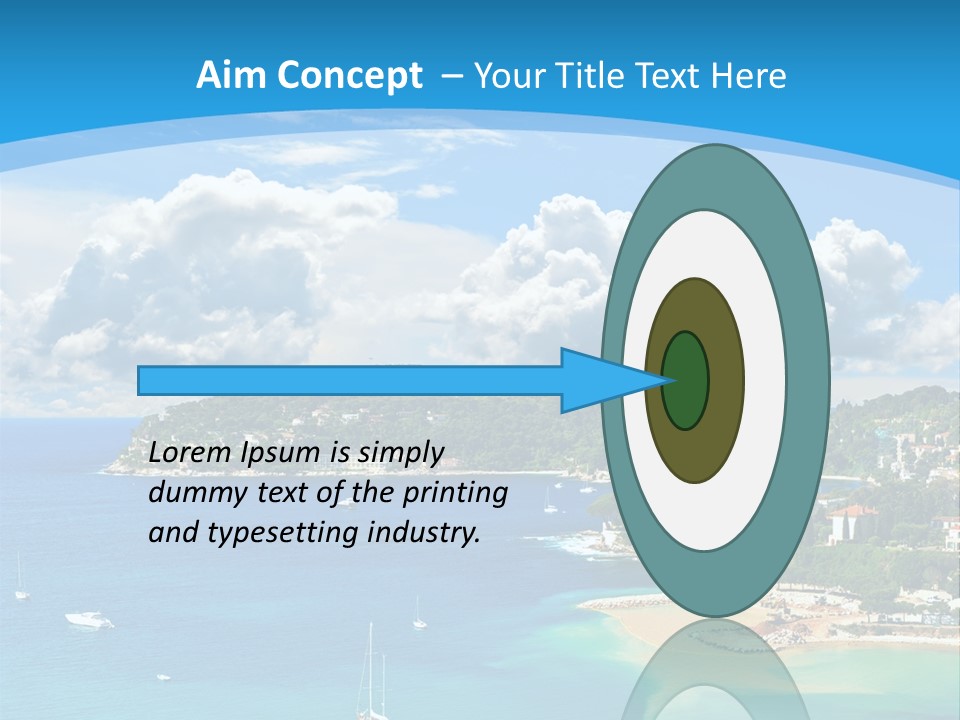 South Seafront Sightseeing PowerPoint Template