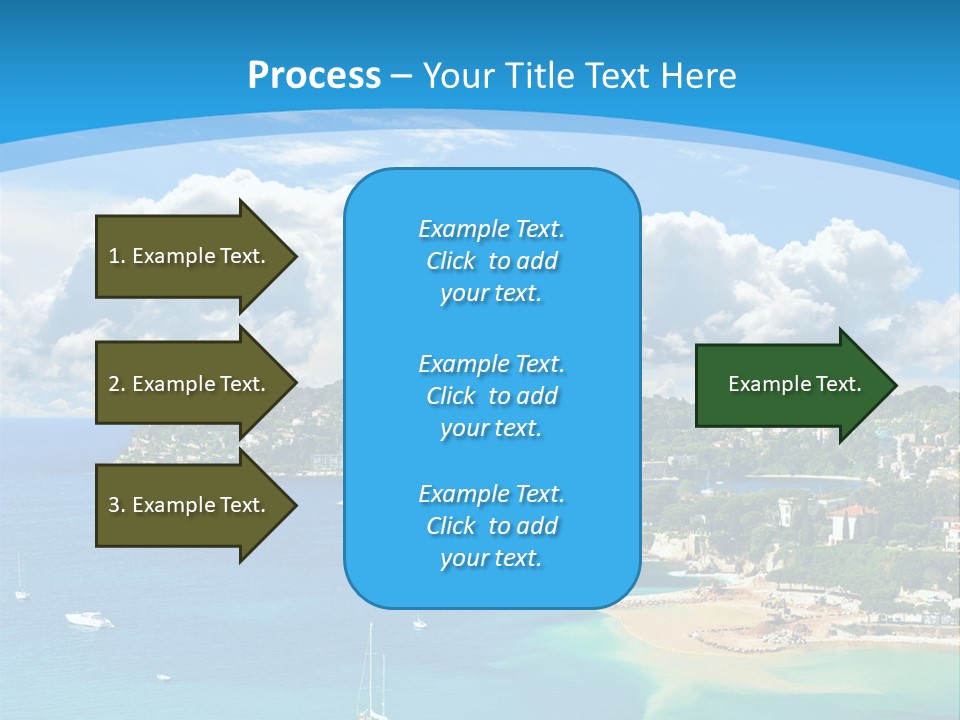 South Seafront Sightseeing PowerPoint Template