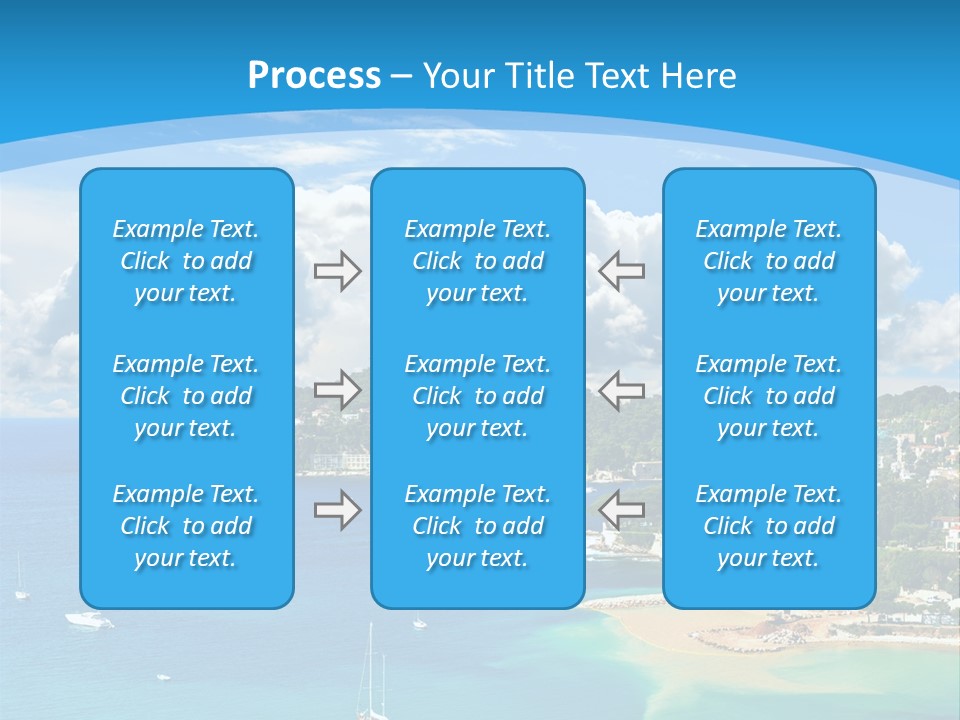 South Seafront Sightseeing PowerPoint Template