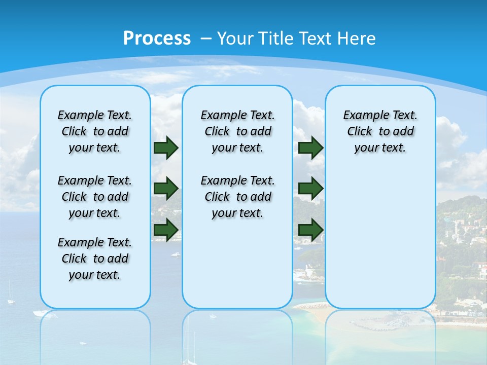 South Seafront Sightseeing PowerPoint Template