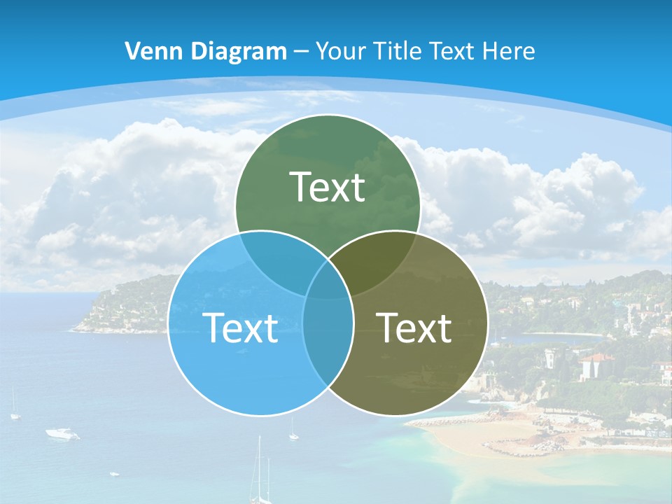 South Seafront Sightseeing PowerPoint Template