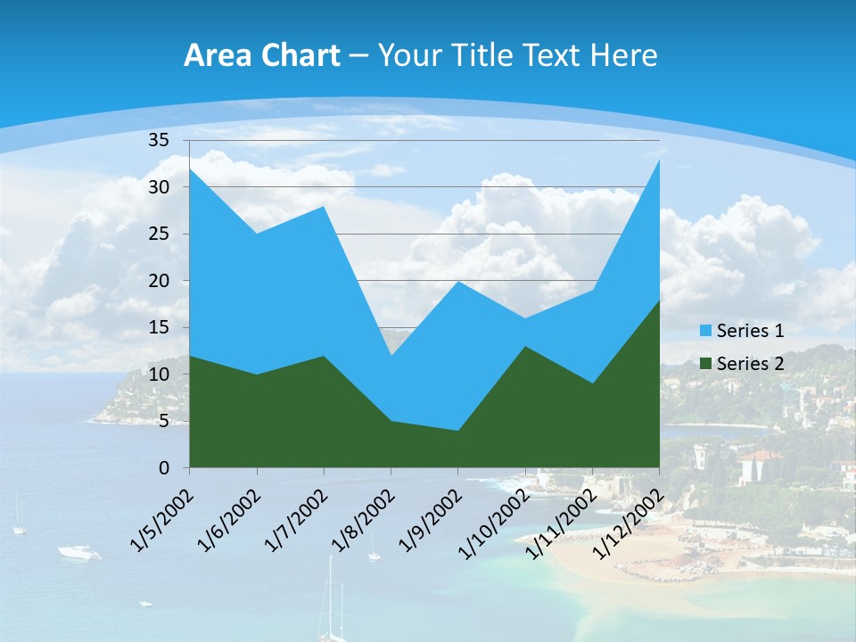 South Seafront Sightseeing PowerPoint Template
