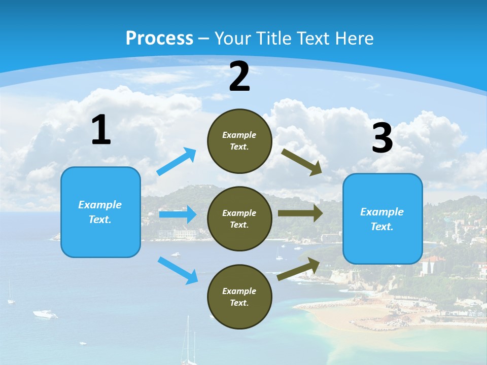 South Seafront Sightseeing PowerPoint Template