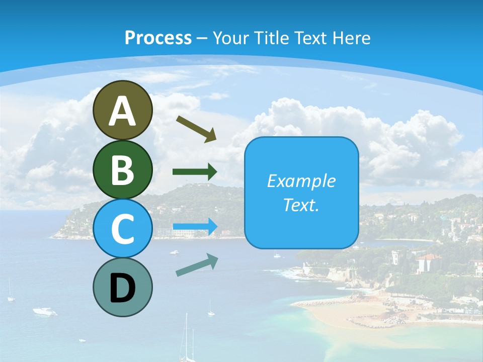 South Seafront Sightseeing PowerPoint Template