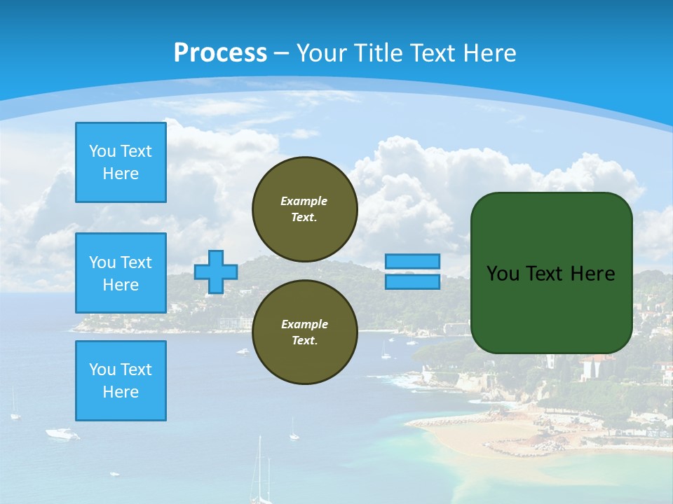 South Seafront Sightseeing PowerPoint Template