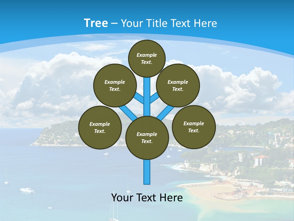 South Seafront Sightseeing PowerPoint Template