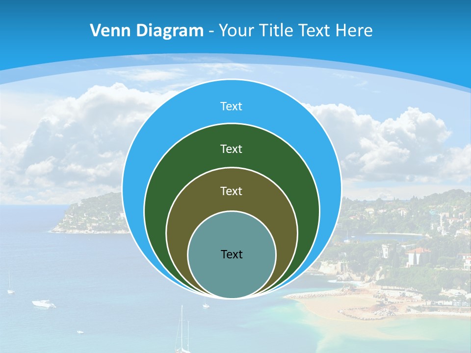 South Seafront Sightseeing PowerPoint Template