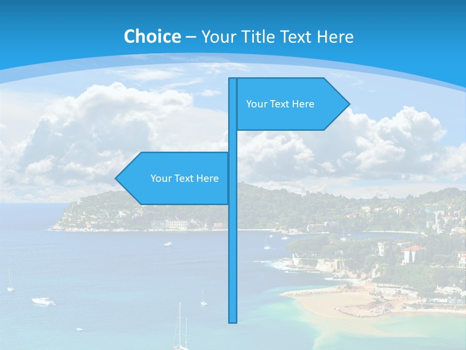 South Seafront Sightseeing PowerPoint Template