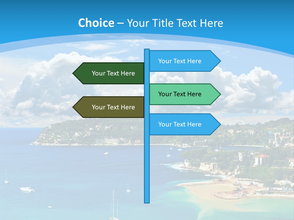 South Seafront Sightseeing PowerPoint Template