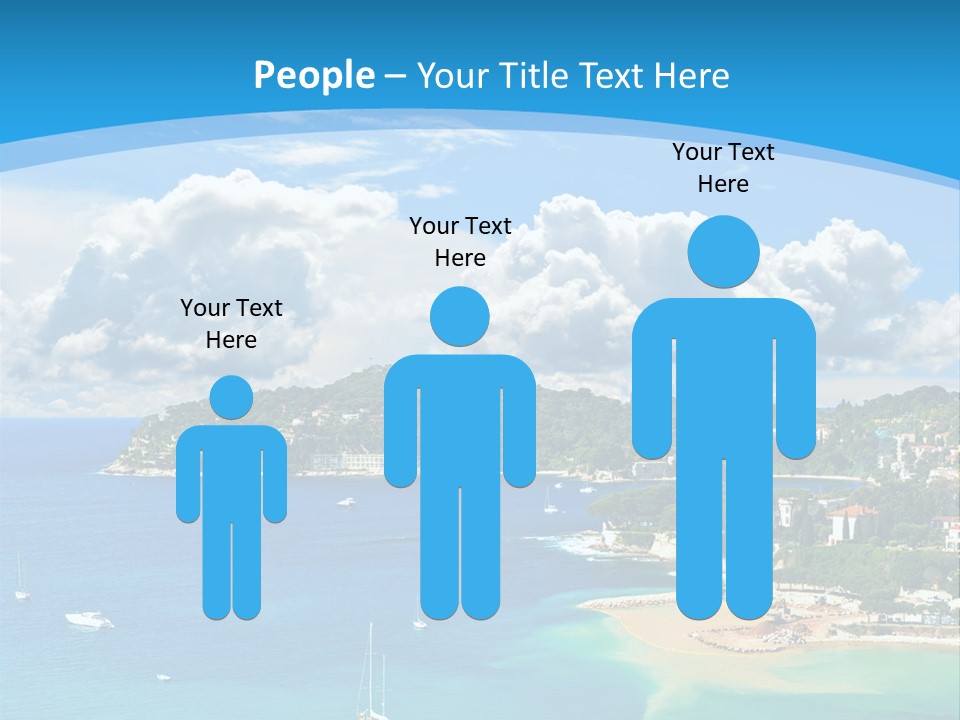 South Seafront Sightseeing PowerPoint Template