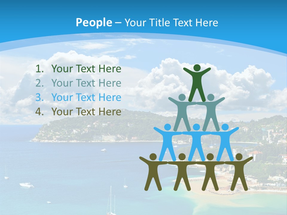 South Seafront Sightseeing PowerPoint Template