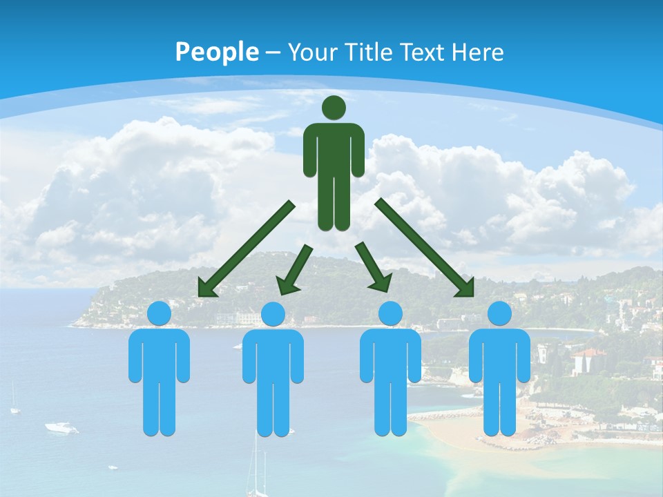 South Seafront Sightseeing PowerPoint Template