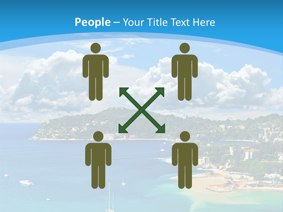South Seafront Sightseeing PowerPoint Template