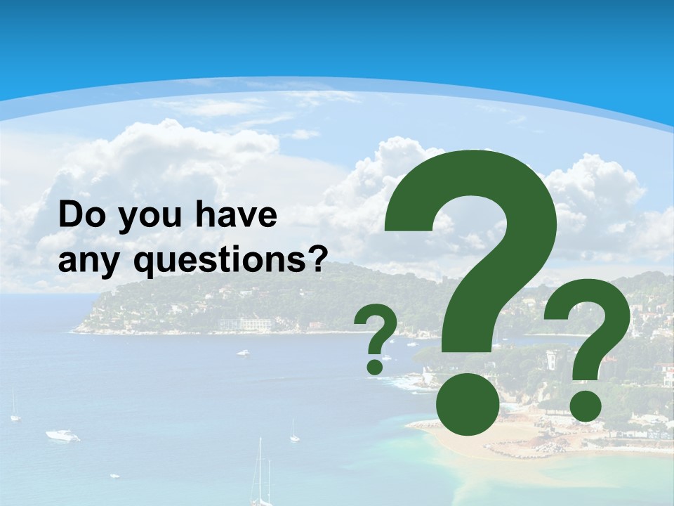 South Seafront Sightseeing PowerPoint Template