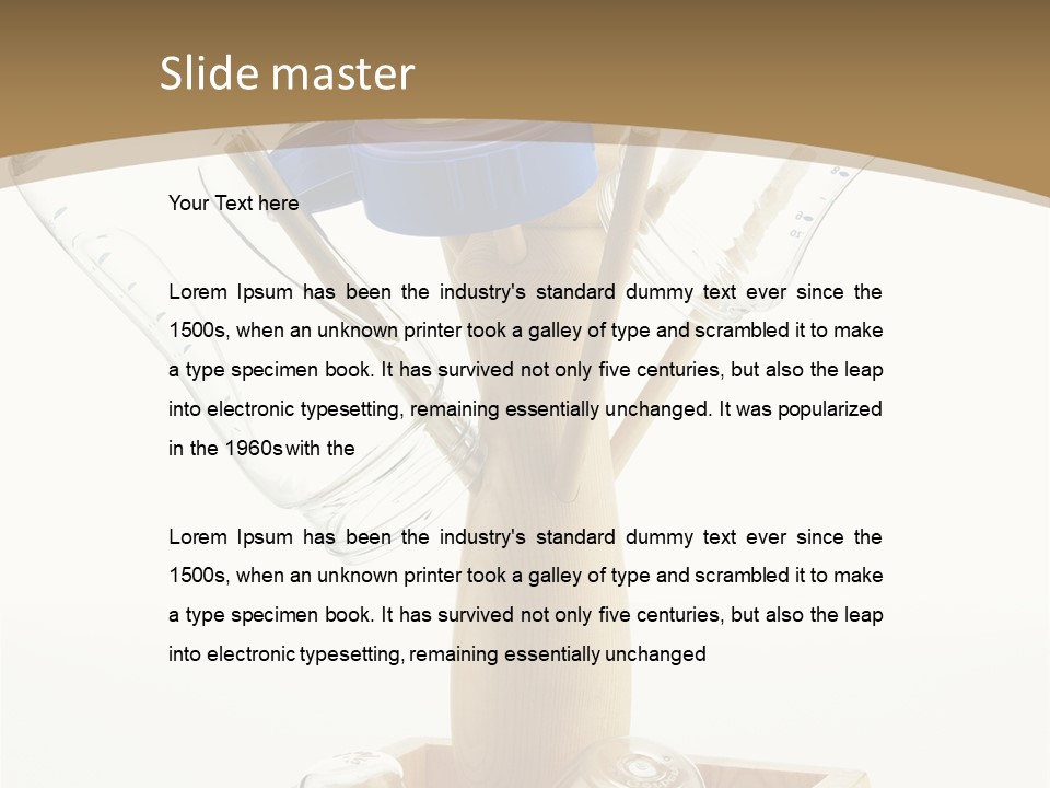 Liquid Background Housewares PowerPoint Template