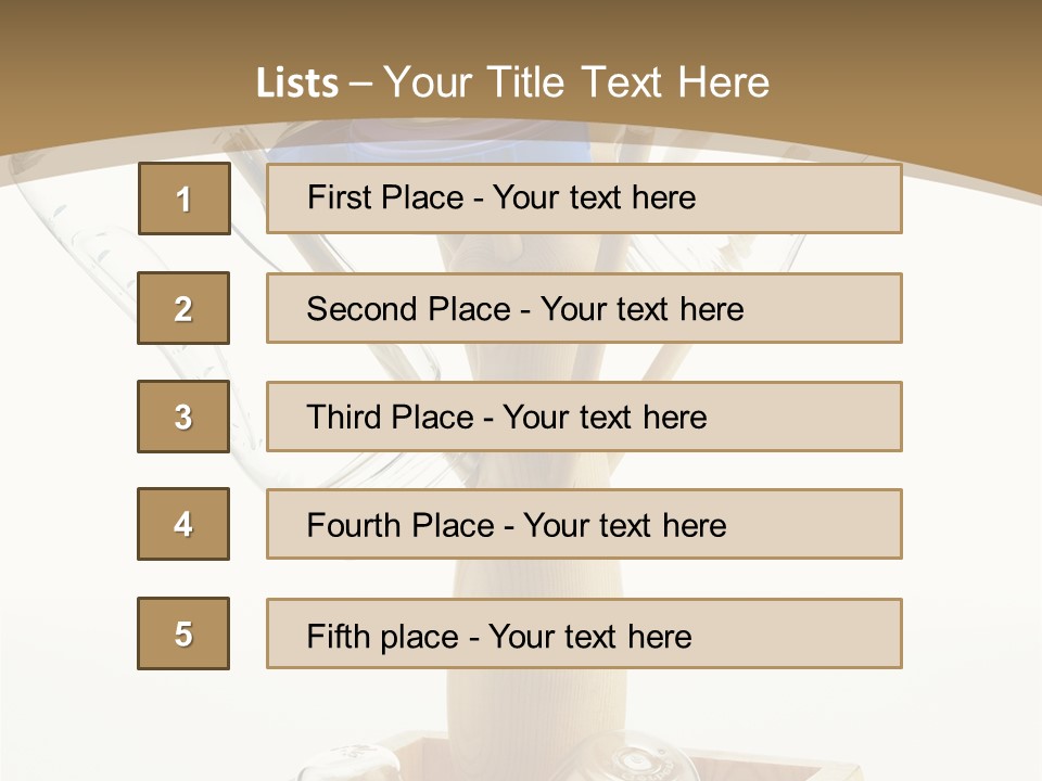 Liquid Background Housewares PowerPoint Template