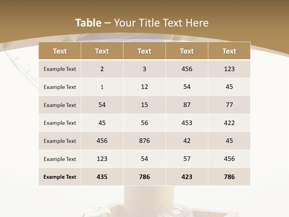 Liquid Background Housewares PowerPoint Template