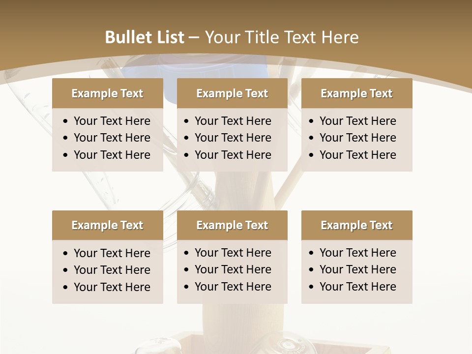 Liquid Background Housewares PowerPoint Template