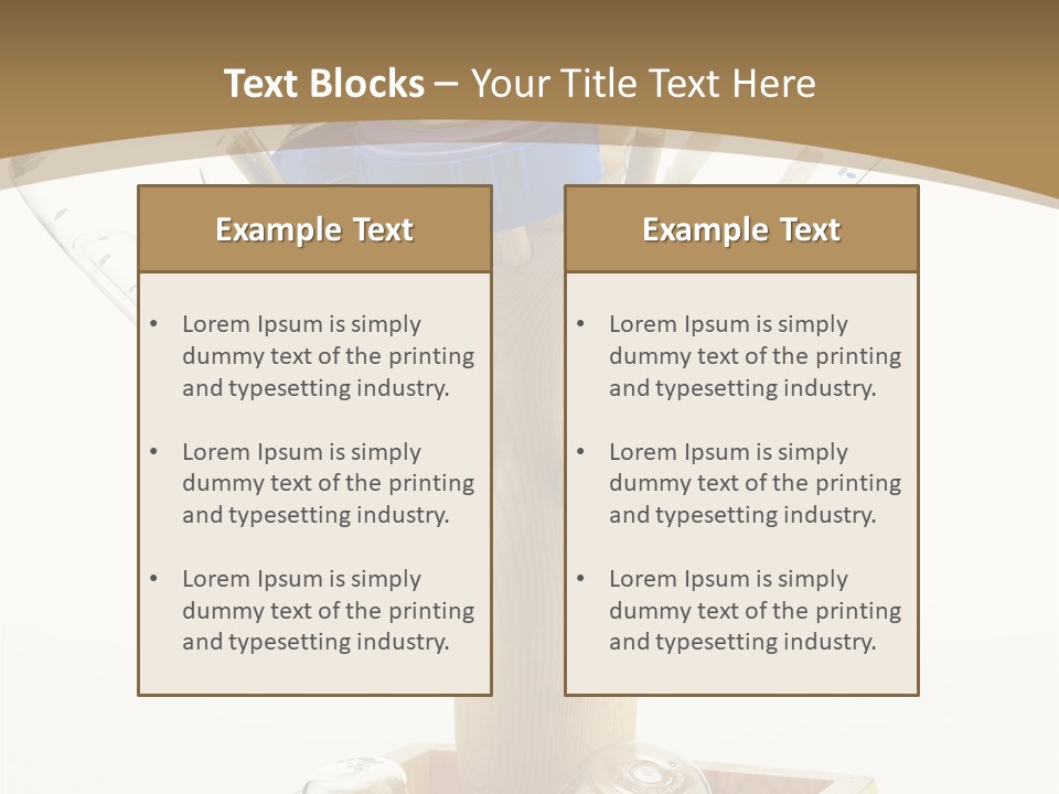 Liquid Background Housewares PowerPoint Template