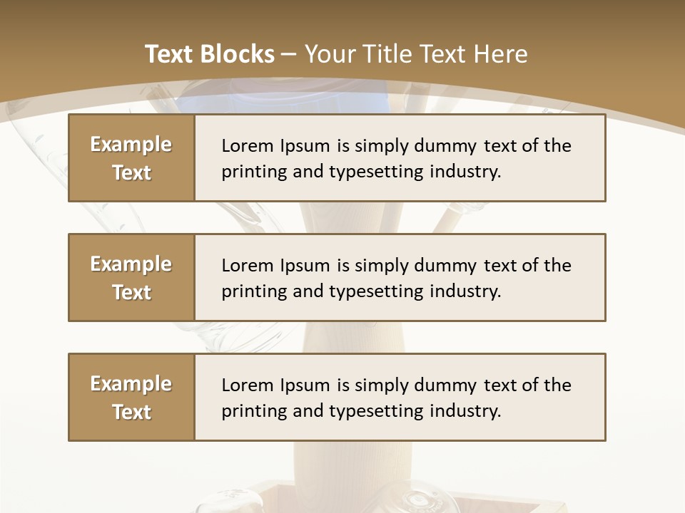 Liquid Background Housewares PowerPoint Template