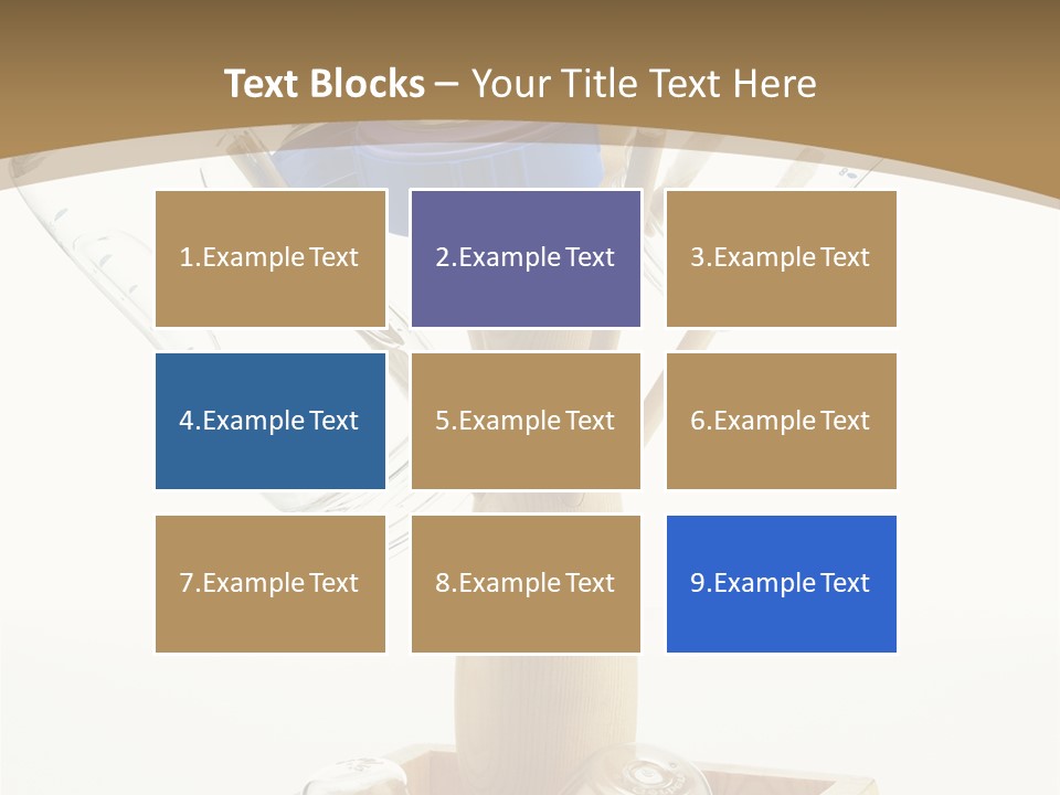 Liquid Background Housewares PowerPoint Template
