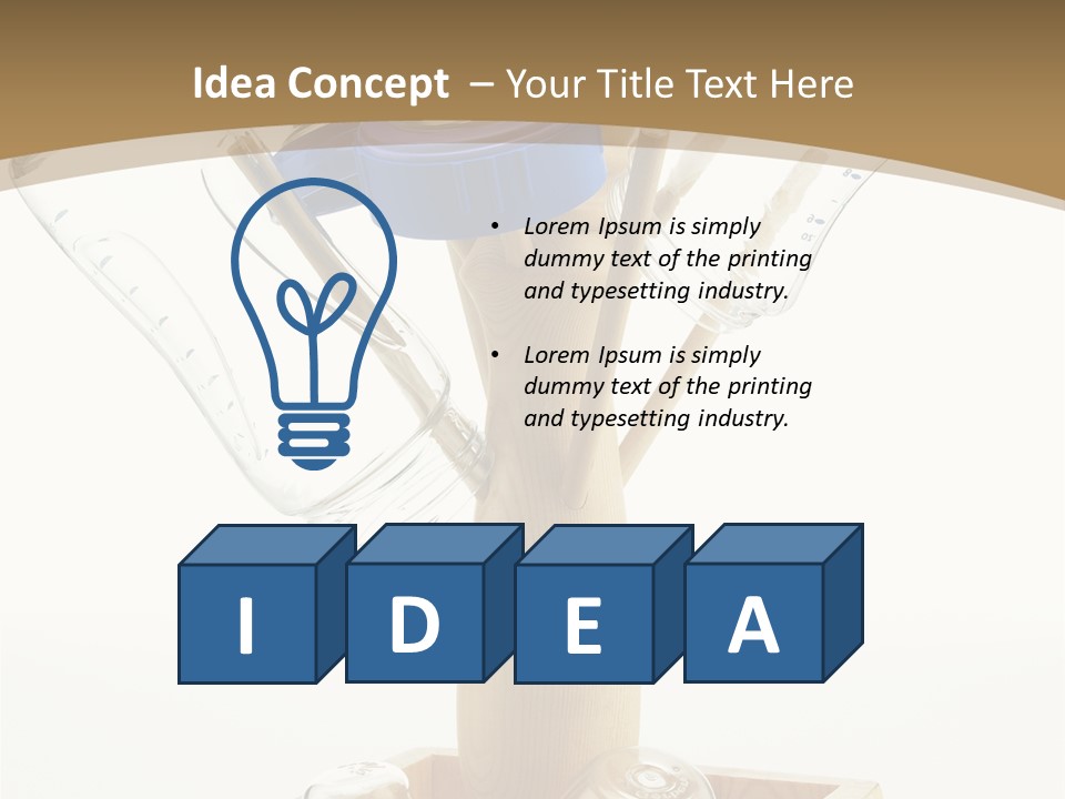 Liquid Background Housewares PowerPoint Template