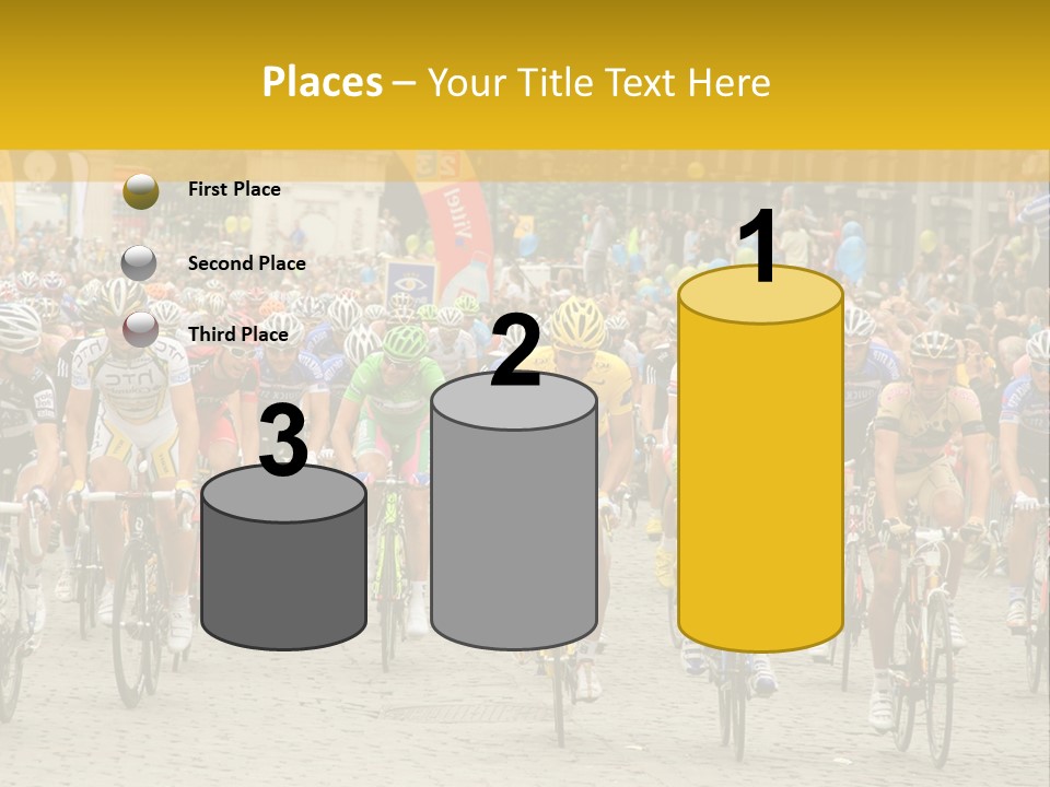 Green Road Route PowerPoint Template