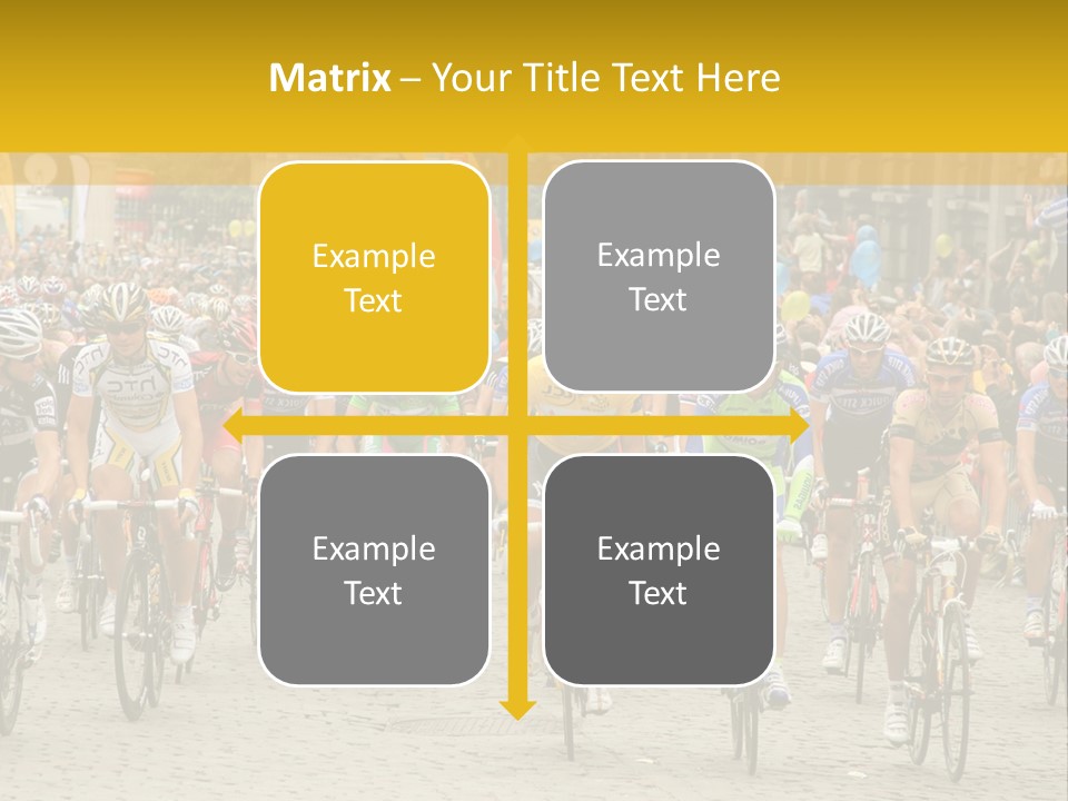 Green Road Route PowerPoint Template