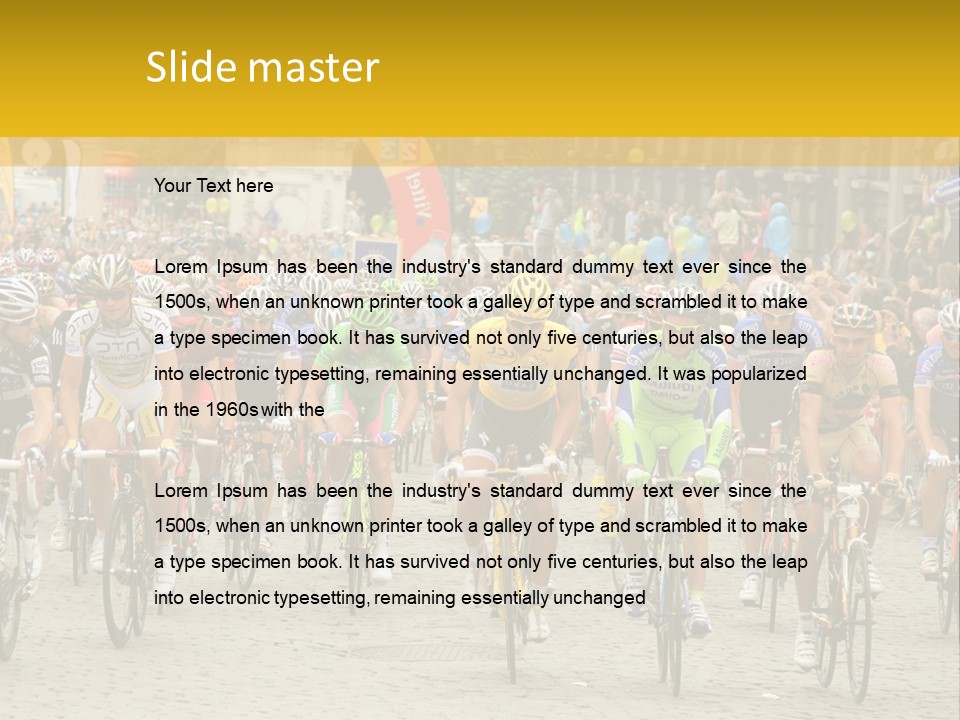 Green Road Route PowerPoint Template