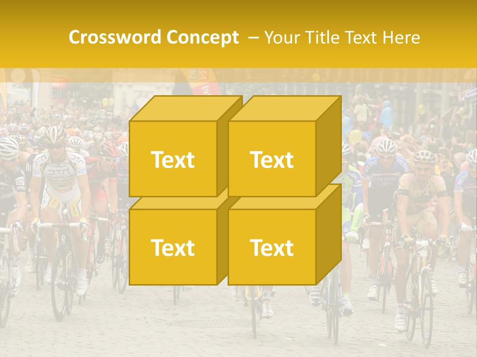 Green Road Route PowerPoint Template