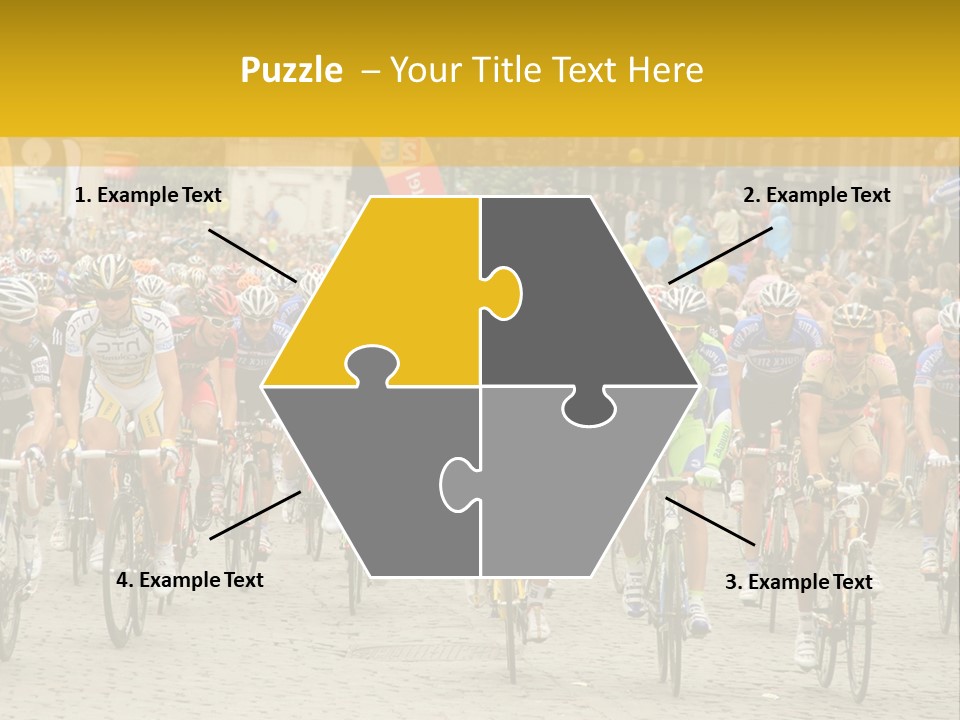 Green Road Route PowerPoint Template