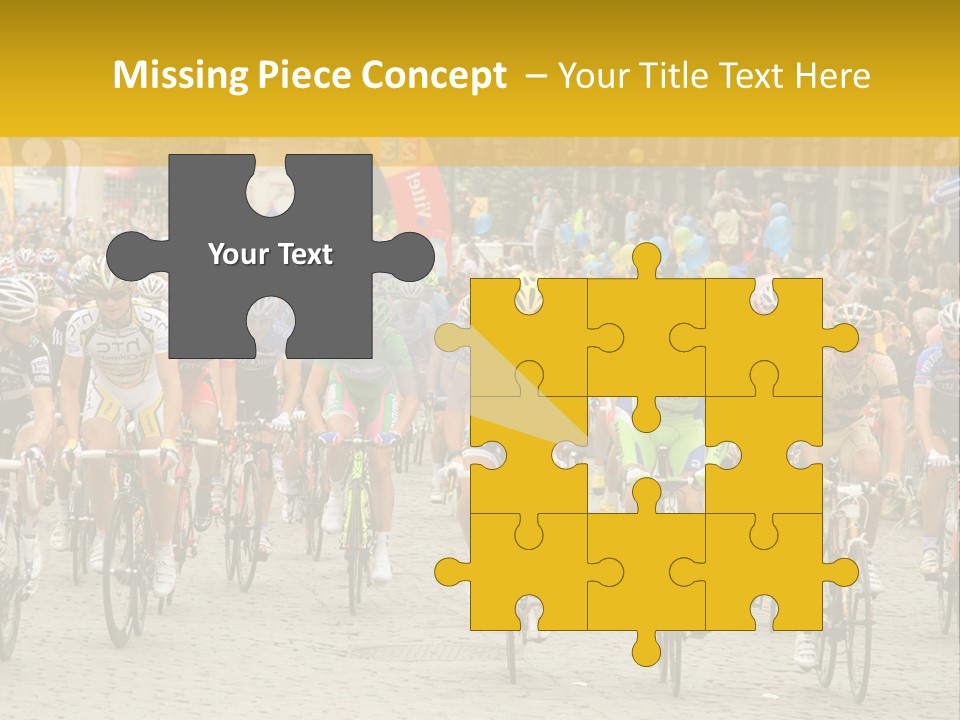 Green Road Route PowerPoint Template