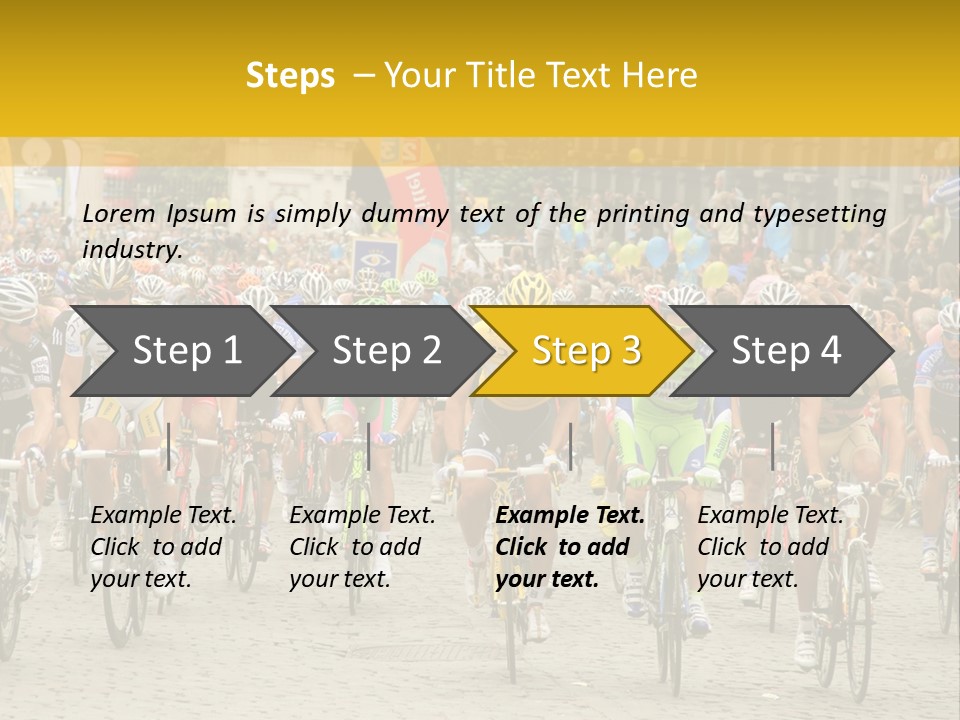 Green Road Route PowerPoint Template