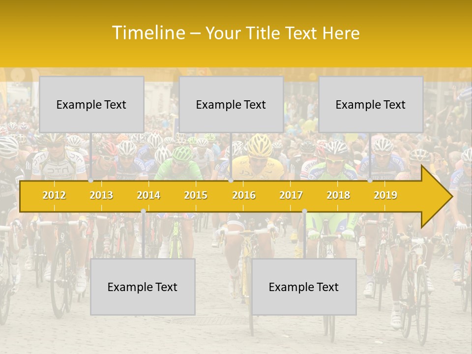 Green Road Route PowerPoint Template