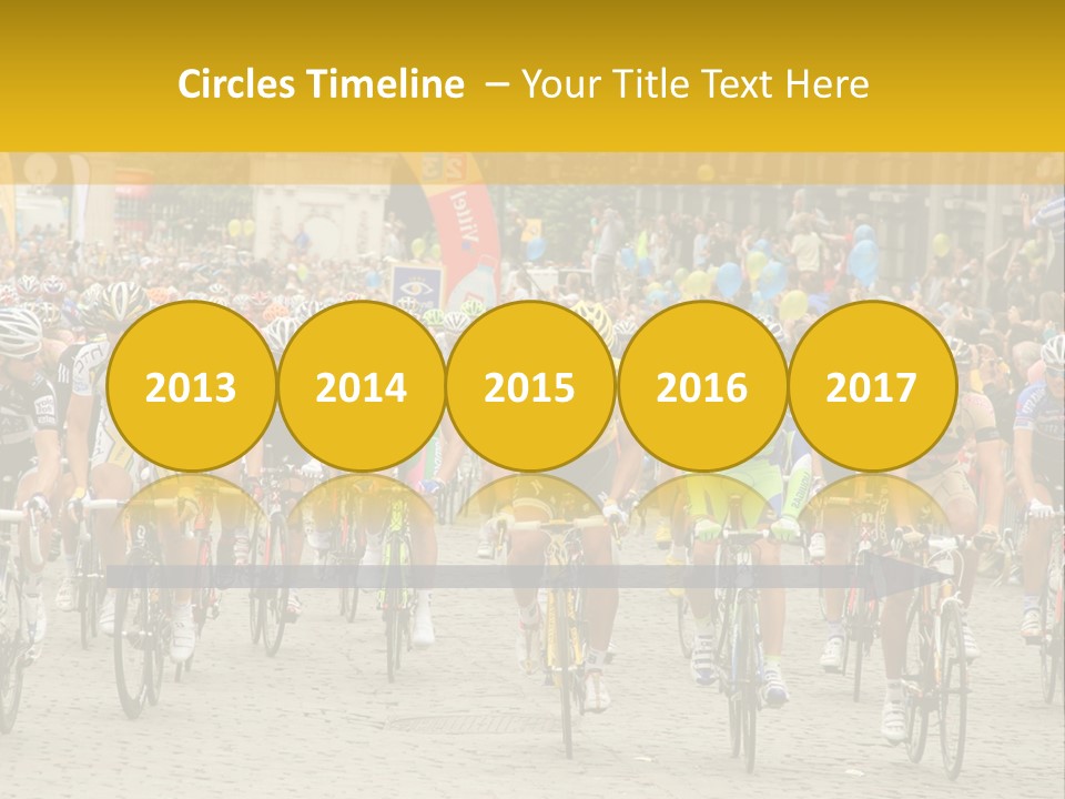 Green Road Route PowerPoint Template